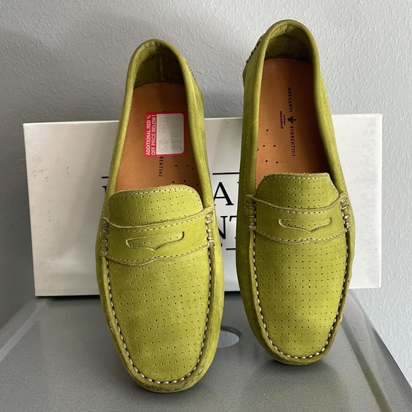 Mercanti Fiorentini Lime Penny Performance Driving Moccasin - Picture 2 of 7